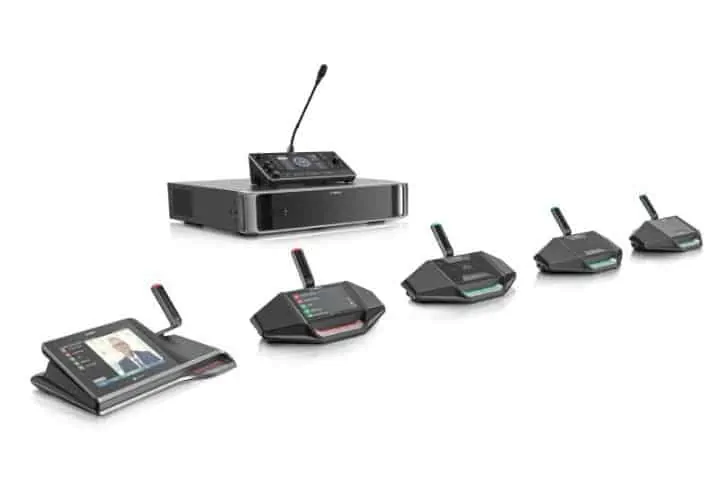 BOSCH Dicentis iDesk, APS og mikrofoner