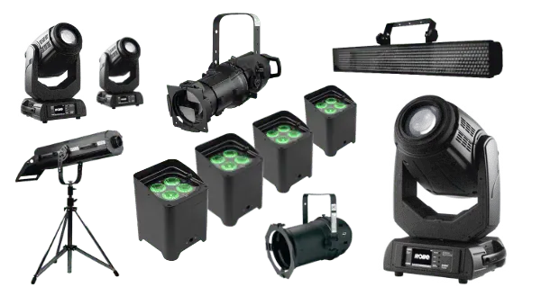 Rent lighting equipment for your meeting, conference or event.